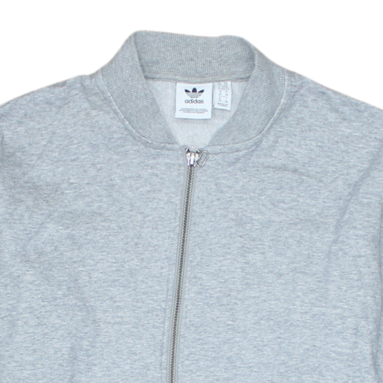 Womens UK Size XS adidas Grey Full Zip Sweatshirt
