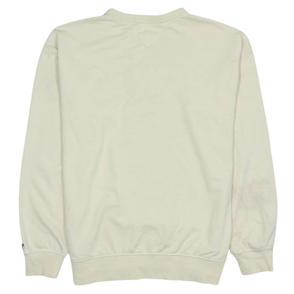 Mens UK Size L Tommy Jeans Beige Pullover Sweatshirt