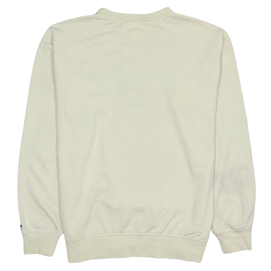 Mens UK Size L Tommy Jeans Beige Pullover Sweatshirt