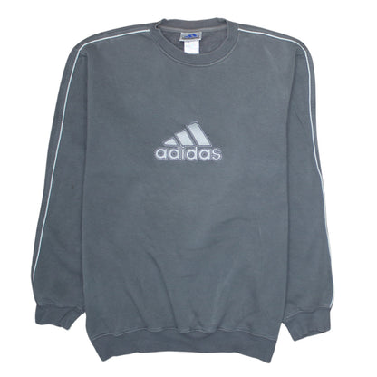 Mens UK Size L adidas Grey Pullover Sweatshirt