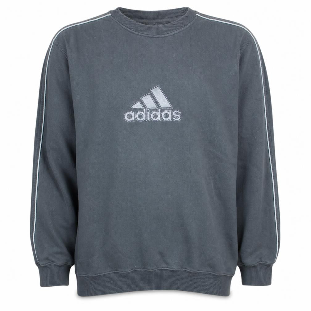 Mens UK Size L adidas Grey Pullover Sweatshirt
