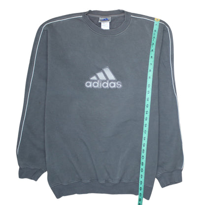 Mens UK Size L adidas Grey Pullover Sweatshirt