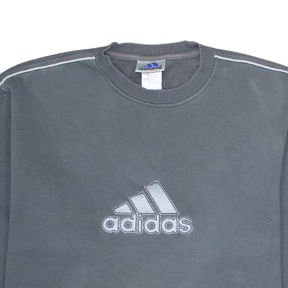Mens UK Size L adidas Grey Pullover Sweatshirt