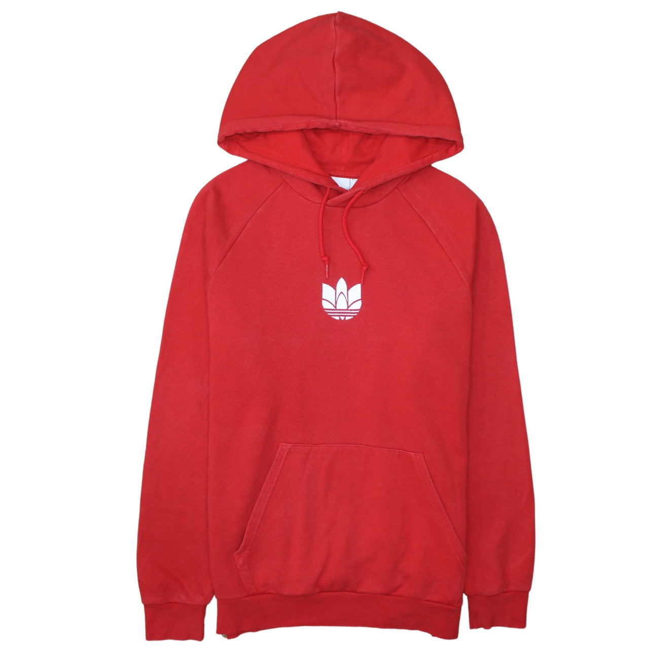 Mens UK Size L adidas Red Pullover Hoodie