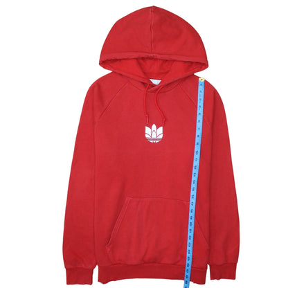 Mens UK Size L adidas Red Pullover Hoodie