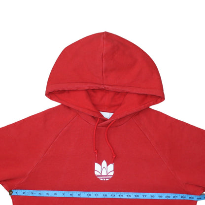Mens UK Size L adidas Red Pullover Hoodie
