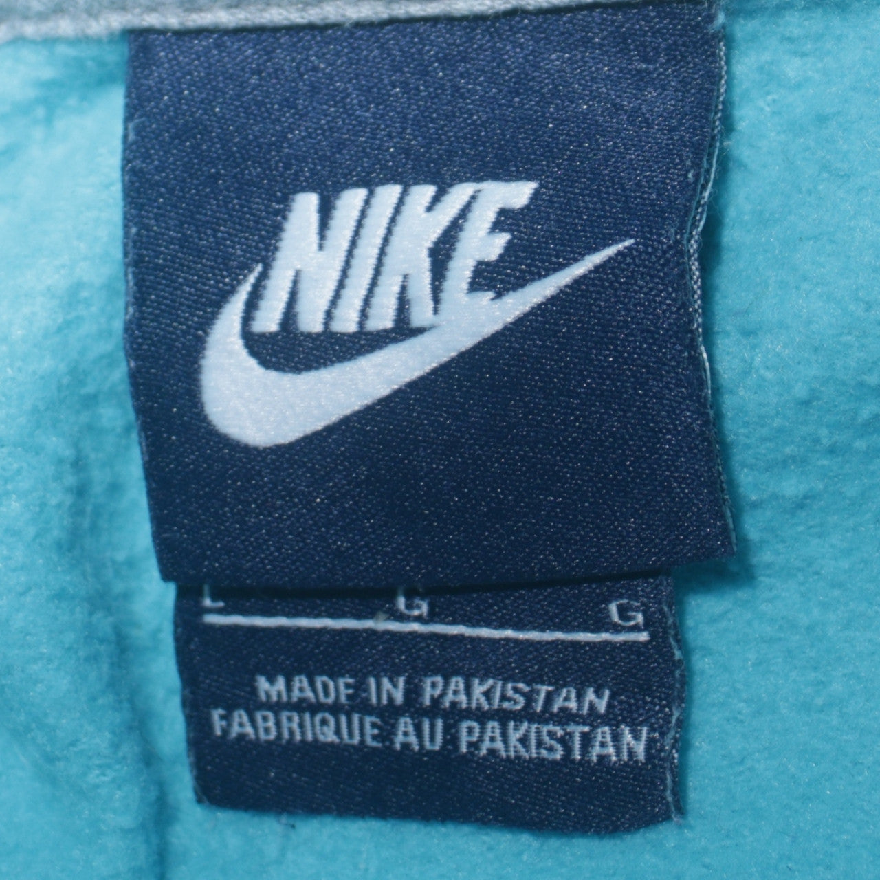 Womens UK Size L Nike Blue Pullover Hoodie
