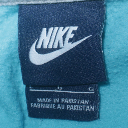 Womens UK Size L Nike Blue Pullover Hoodie