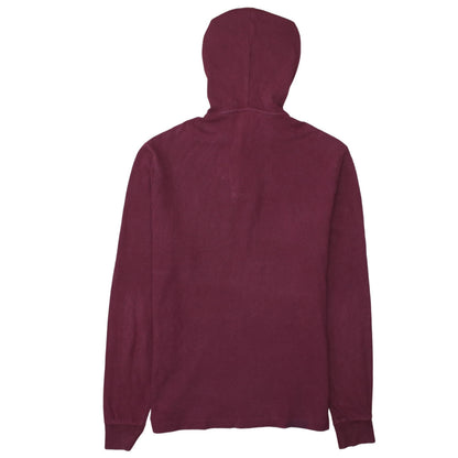 Mens UK Size S Ralph Lauren Red Henley Hoodie