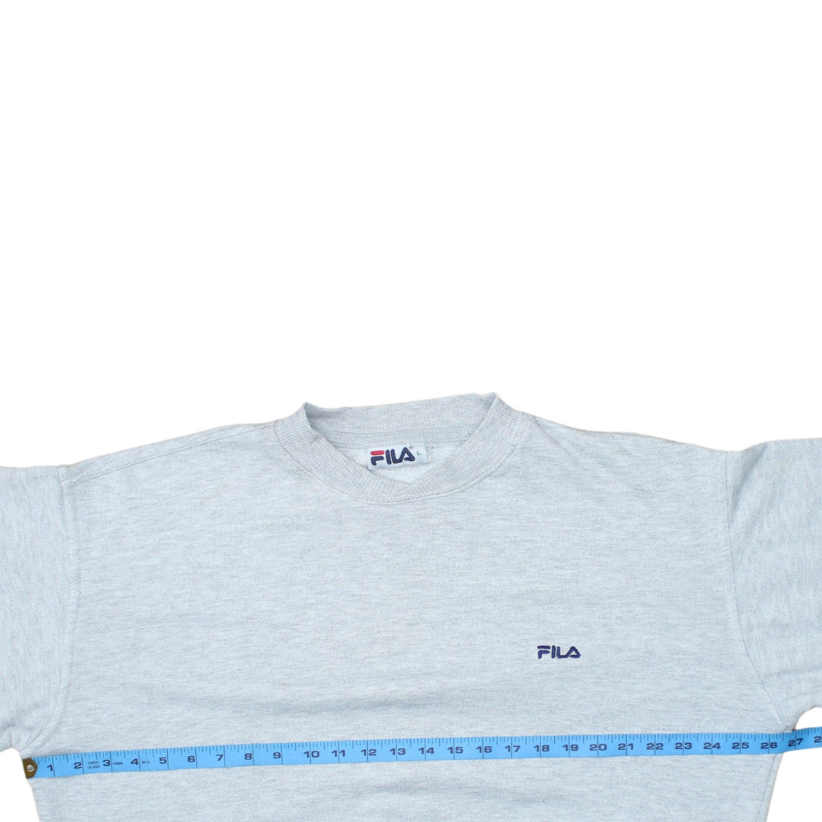 Fila Men's Grey Crew Neck Pullover Sweatshirt Size L