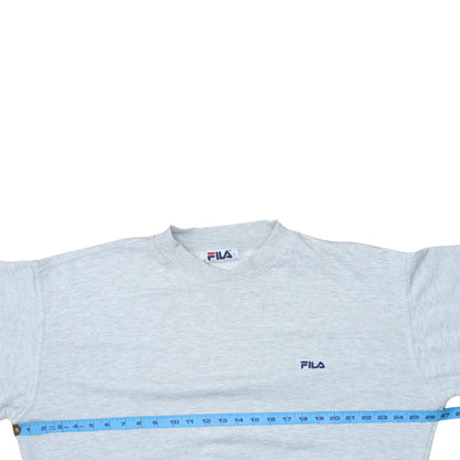 Fila Men's Grey Crew Neck Pullover Sweatshirt Size L