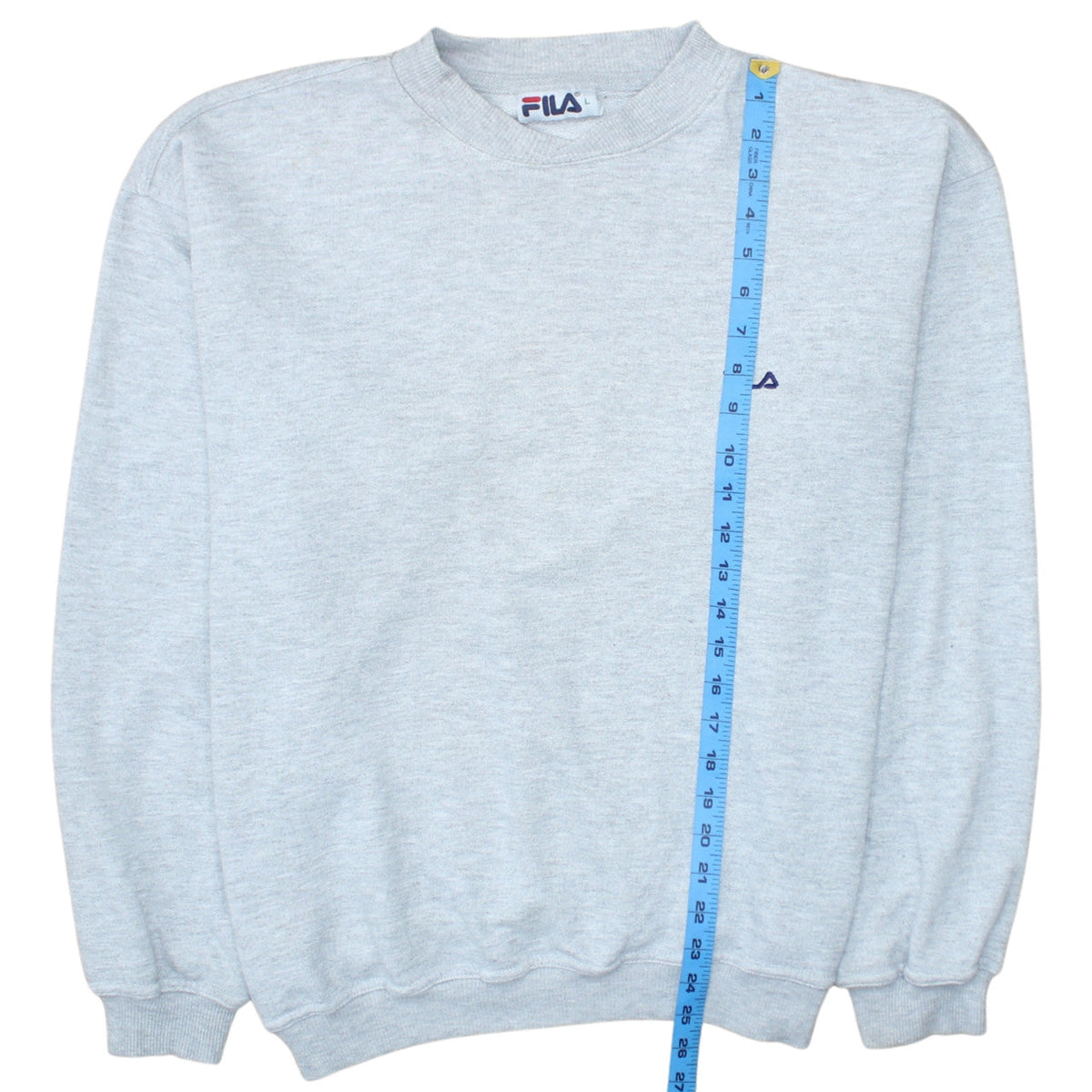 Fila Men's Grey Crew Neck Pullover Sweatshirt Size L