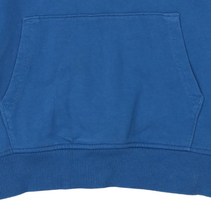 The North Face Boys Blue Pullover Hoodie L/G 100% Cotton Logo Hooded Sweatshirt