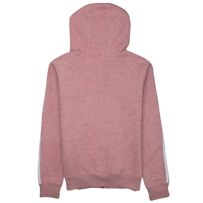 Womens UK Size 14 adidas Pink Full Zip Hoodie