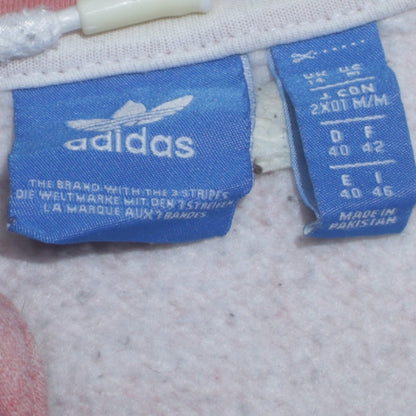 Womens UK Size 14 adidas Pink Full Zip Hoodie