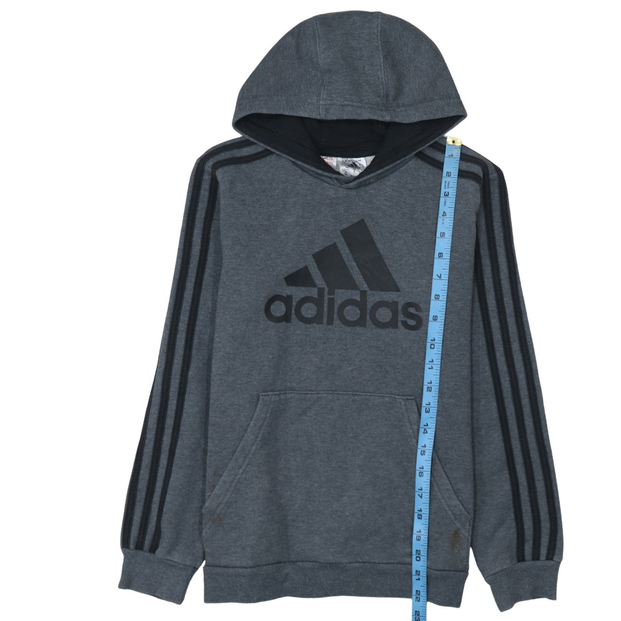 Boys UK Size 11-12 Years adidas Grey Pullover Hoodie