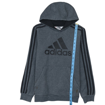 Boys UK Size 11-12 Years adidas Grey Pullover Hoodie