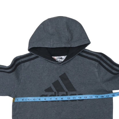 Boys UK Size 11-12 Years adidas Grey Pullover Hoodie