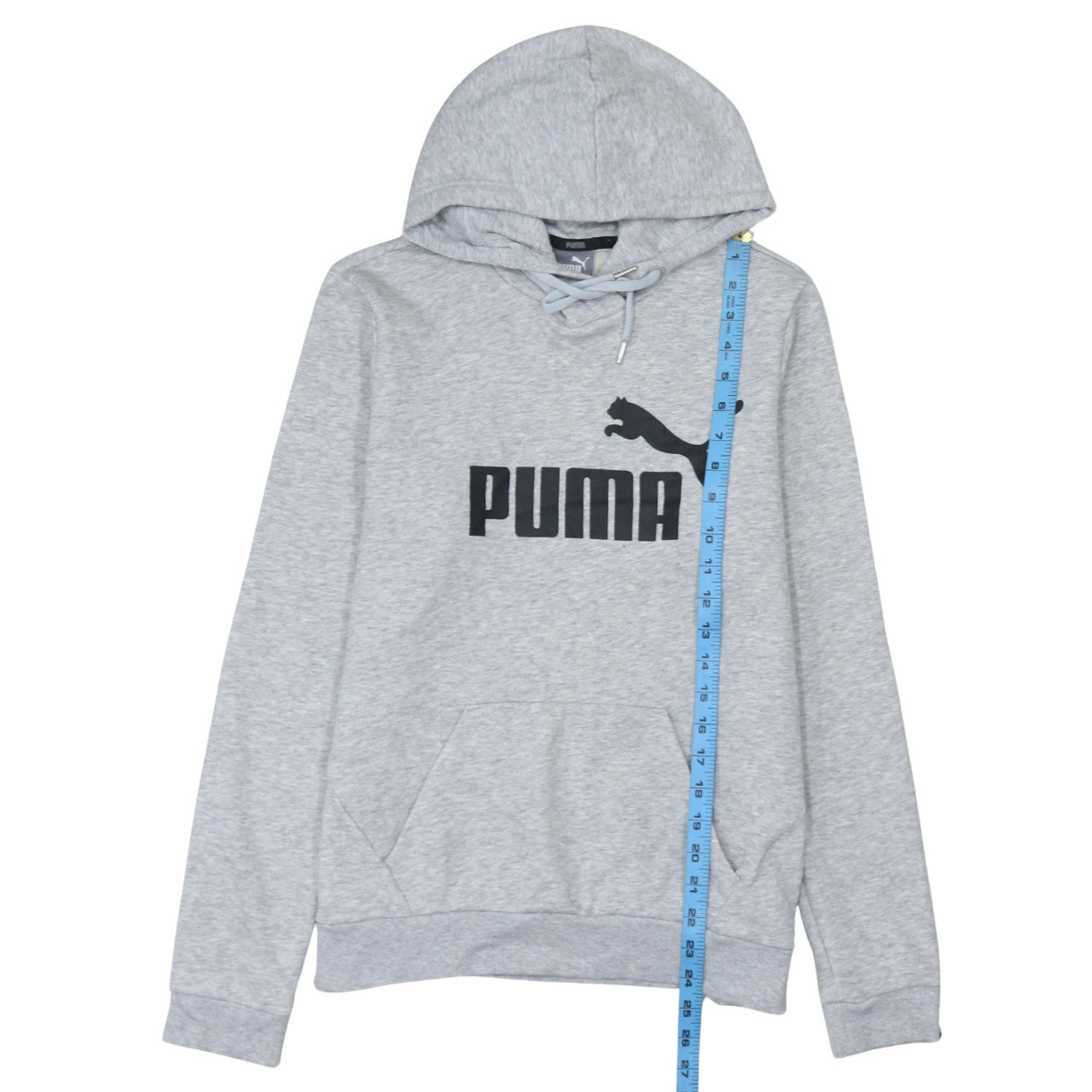 Mens UK Size L PUMA Grey Pullover Hoodie