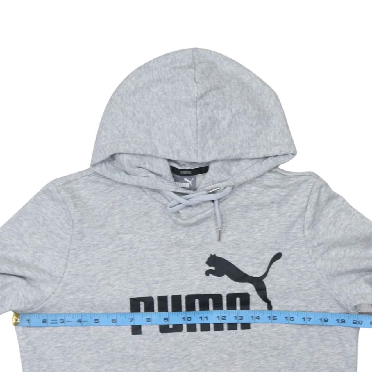 Mens UK Size L PUMA Grey Pullover Hoodie