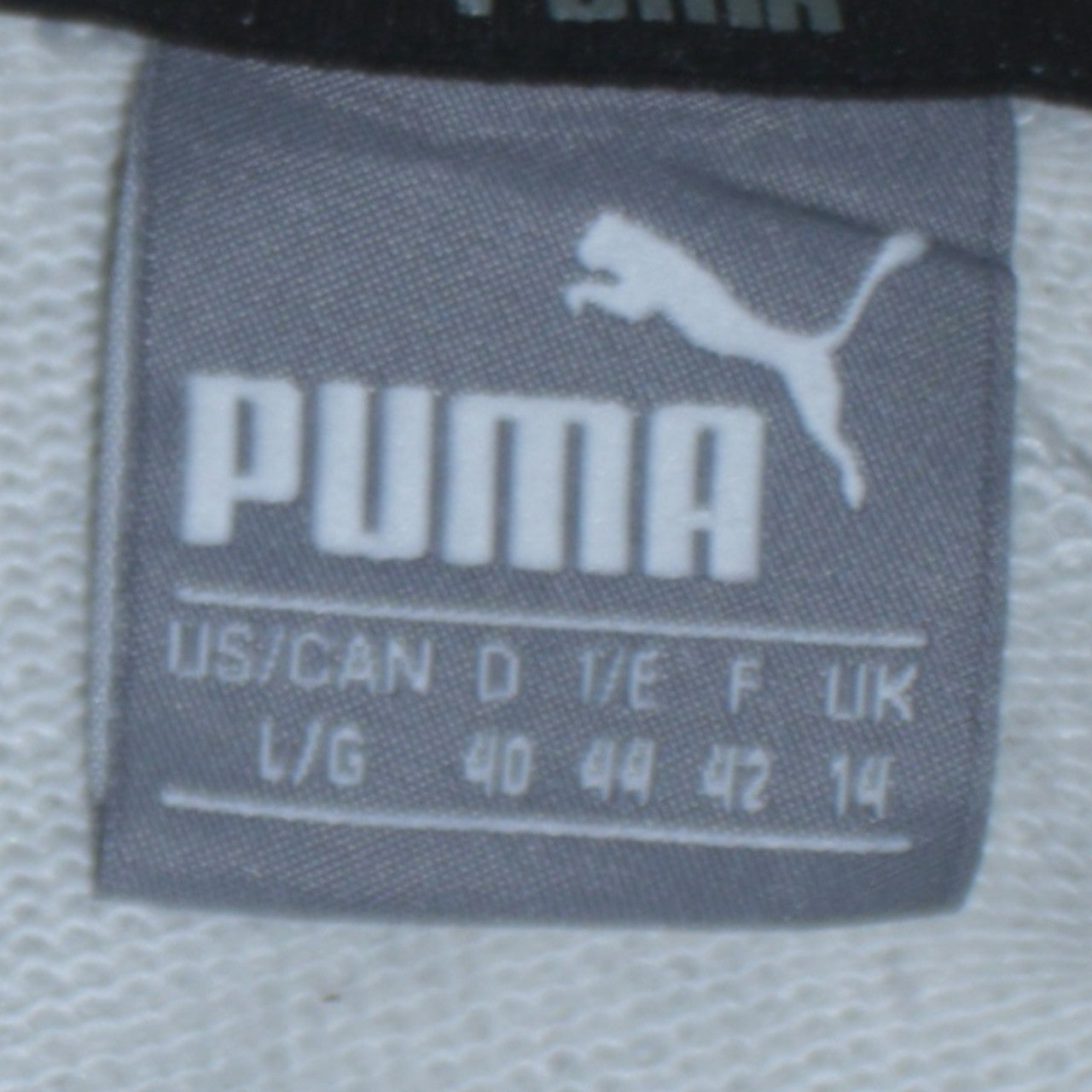 Mens UK Size L PUMA Grey Pullover Hoodie