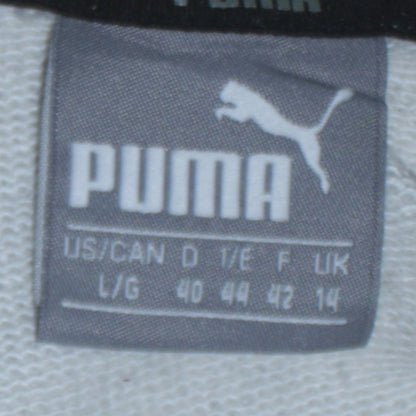 Mens UK Size L PUMA Grey Pullover Hoodie