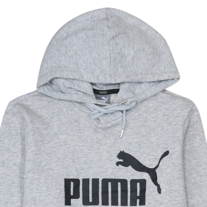 Mens UK Size L PUMA Grey Pullover Hoodie