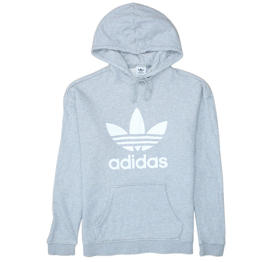Womens UK Size 8 adidas Grey Pullover Hoodie