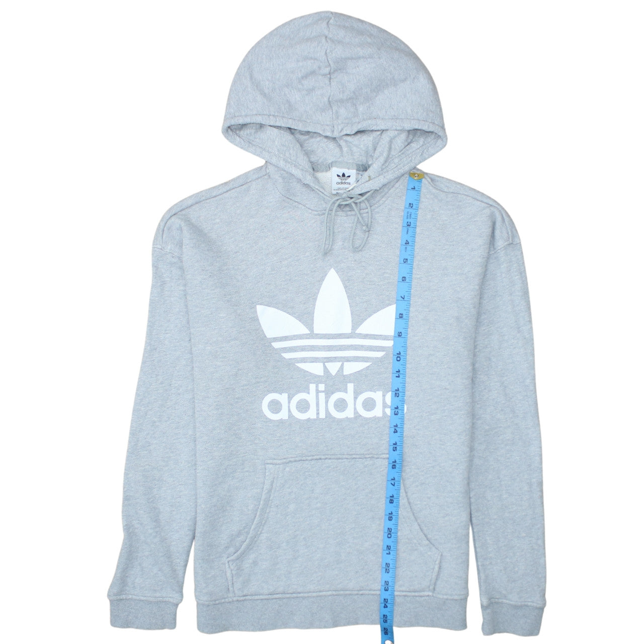 Womens UK Size 8 adidas Grey Pullover Hoodie