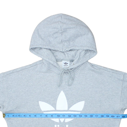 Womens UK Size 8 adidas Grey Pullover Hoodie