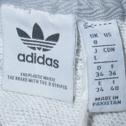 Womens UK Size 8 adidas Grey Pullover Hoodie