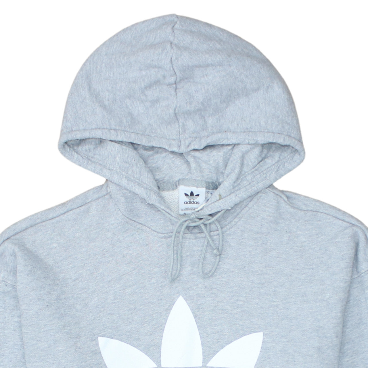 Womens UK Size 8 adidas Grey Pullover Hoodie