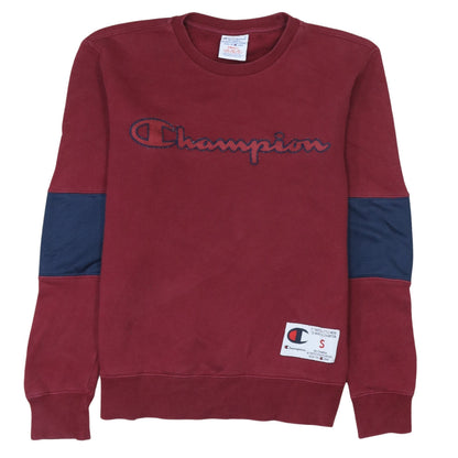 Mens UK Size S Champion Red Pullover Sweatshirt