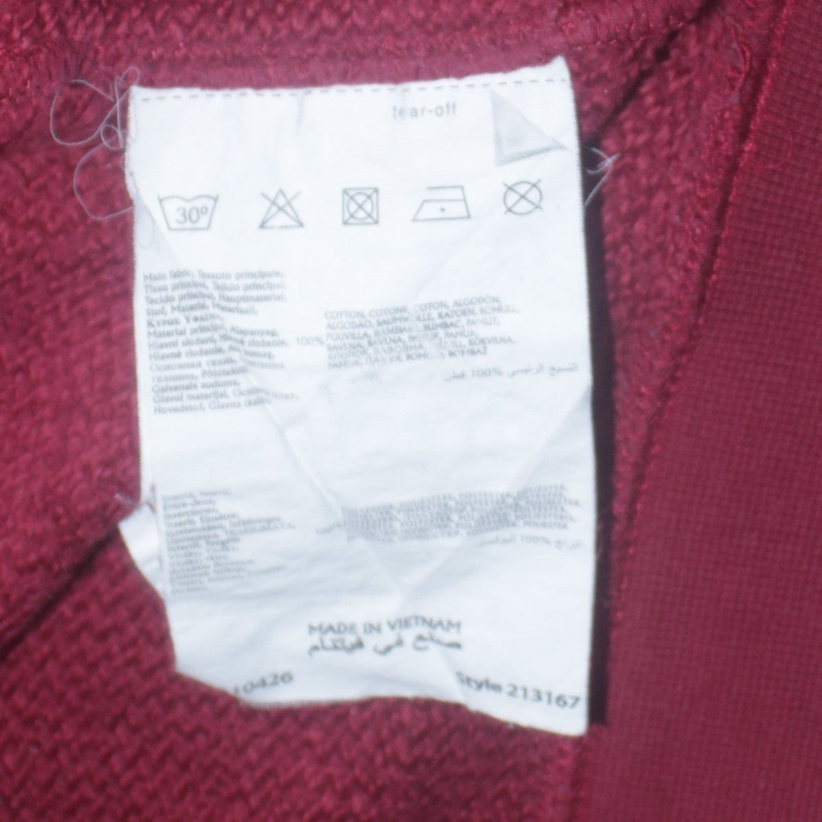 Mens UK Size S Champion Red Pullover Sweatshirt