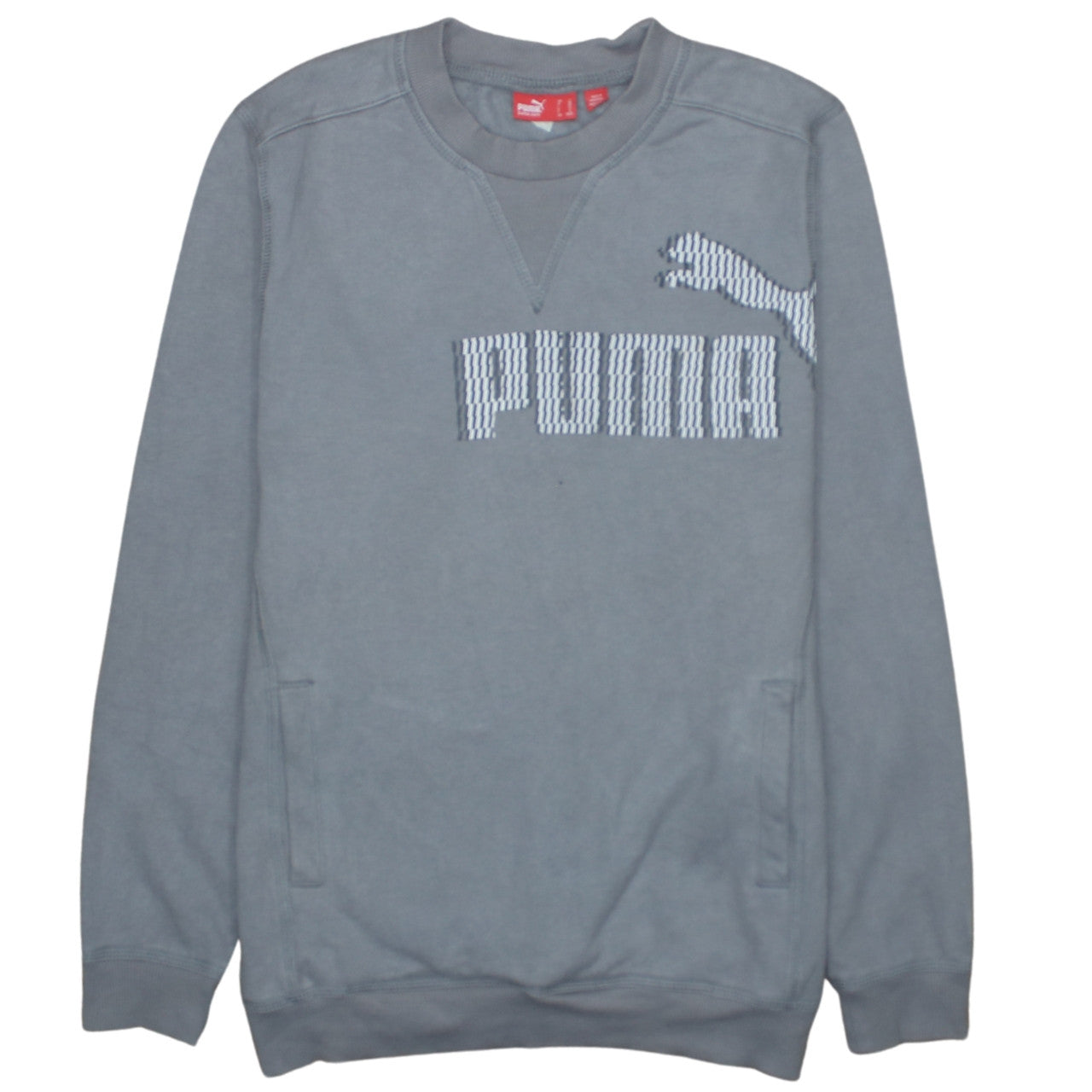 Mens UK Size L PUMA Grey Pullover Sweatshirt