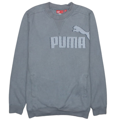Mens UK Size L PUMA Grey Pullover Sweatshirt