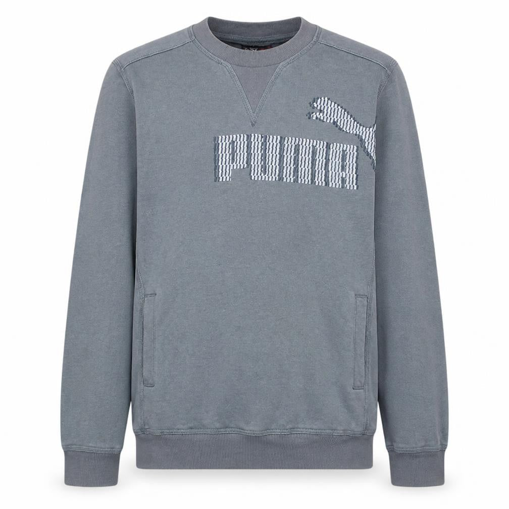 Mens UK Size L PUMA Grey Pullover Sweatshirt