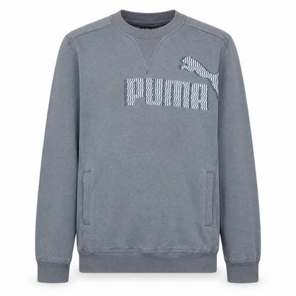 Mens UK Size L PUMA Grey Pullover Sweatshirt