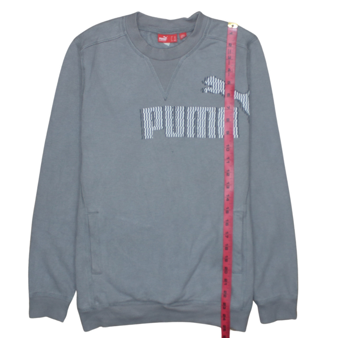 Mens UK Size L PUMA Grey Pullover Sweatshirt