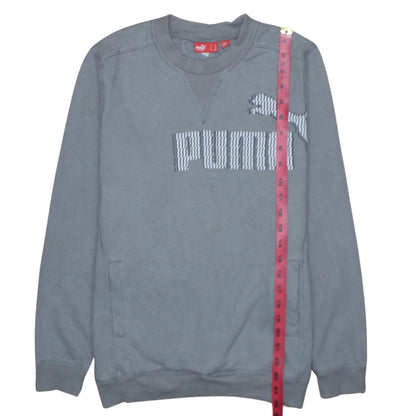 Mens UK Size L PUMA Grey Pullover Sweatshirt