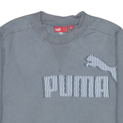 Mens UK Size L PUMA Grey Pullover Sweatshirt