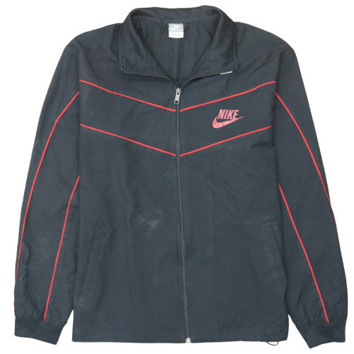 Mens UK Size XL Nike Black Windbreaker Coat