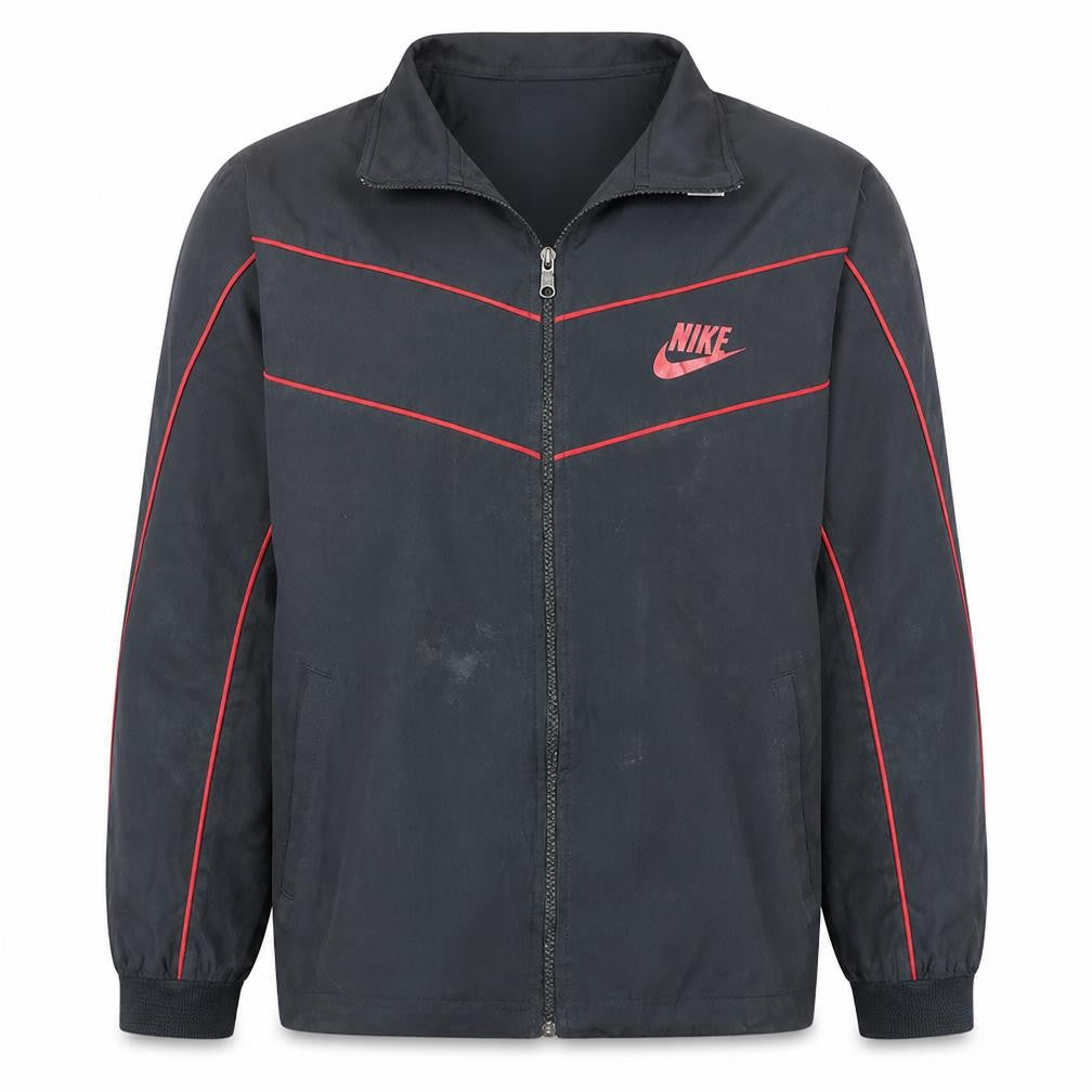 Mens UK Size XL Nike Black Windbreaker Coat
