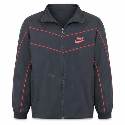 Mens UK Size XL Nike Black Windbreaker Coat