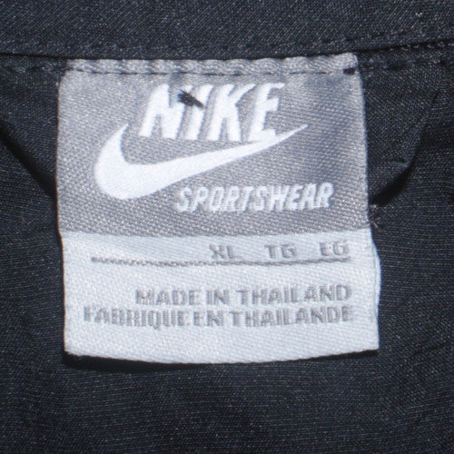 Mens UK Size XL Nike Black Windbreaker Coat