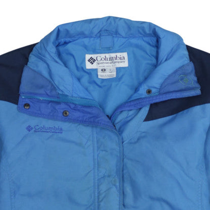 Womens UK Size M Columbia Blue Parka Coat