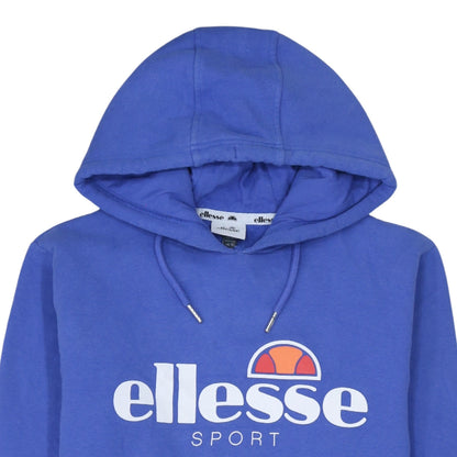 Womens UK Size 10 ellesse Blue Pullover Hoodie