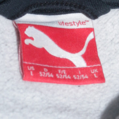 Mens UK Size L PUMA Grey Full Zip Hoodie