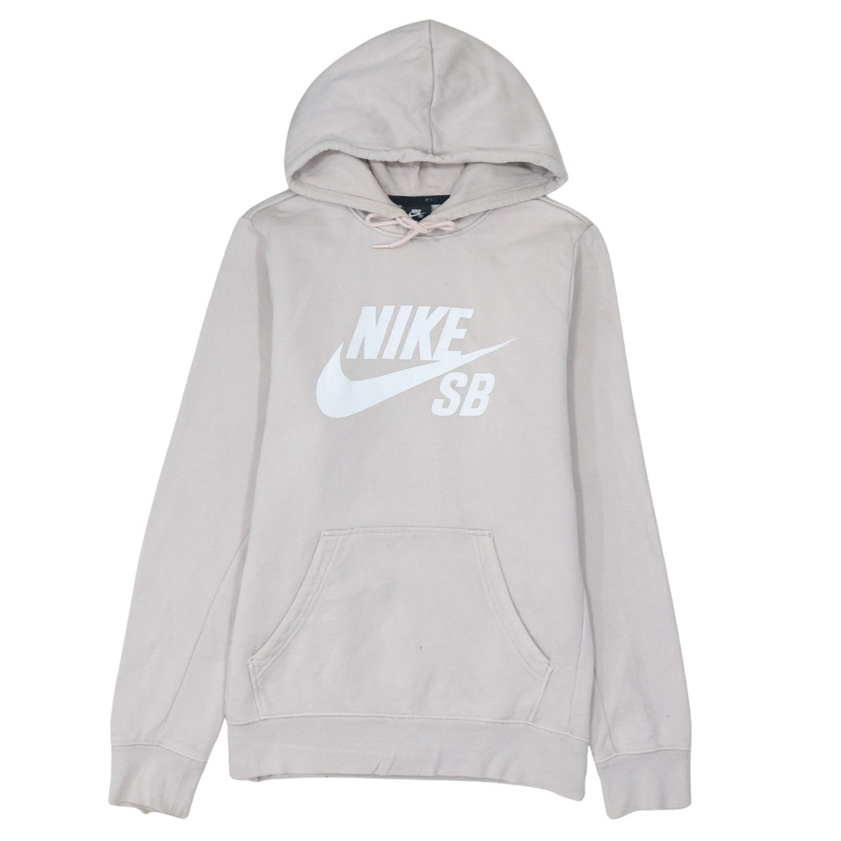 Womens UK Size S Nike Beige Pullover Hoodie