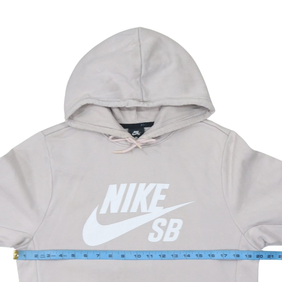 Womens UK Size S Nike Beige Pullover Hoodie